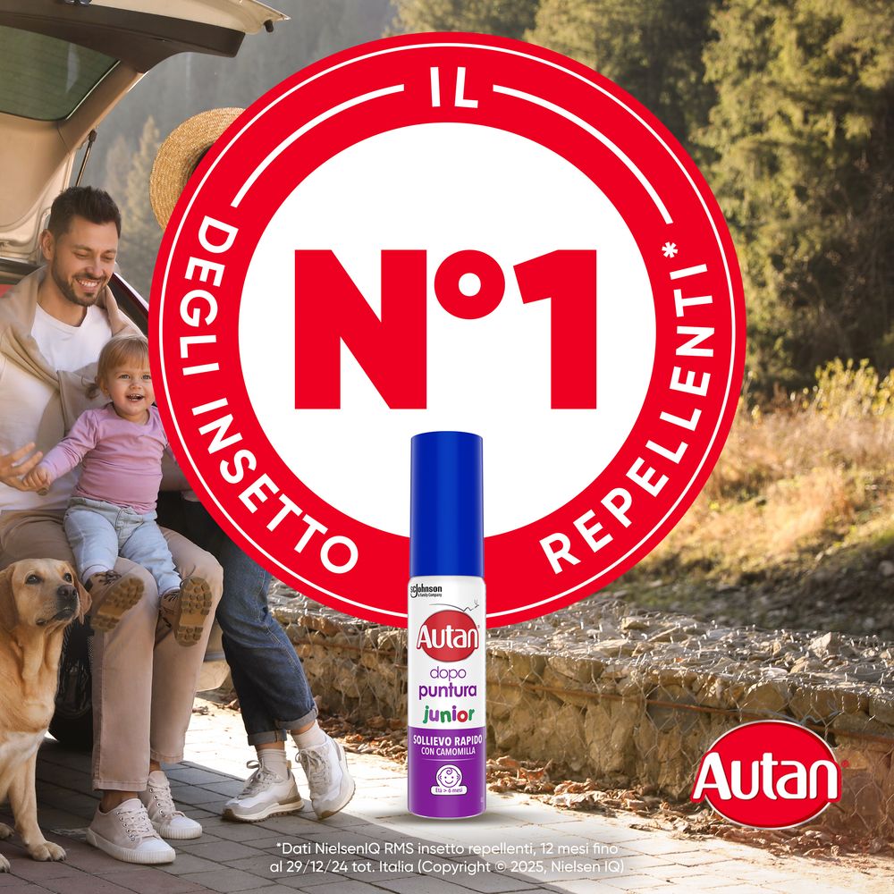Autan Dopopuntura Antizanzare, Gel per un Sollievo Immediato, Adatto Ai Bambini Dai 6 Mesi, 25 ml