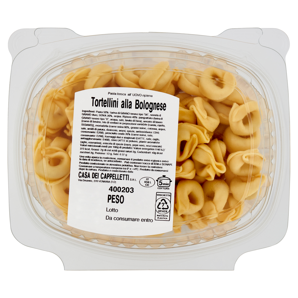 Tortellini alla Bolognese 400 g Carrefour