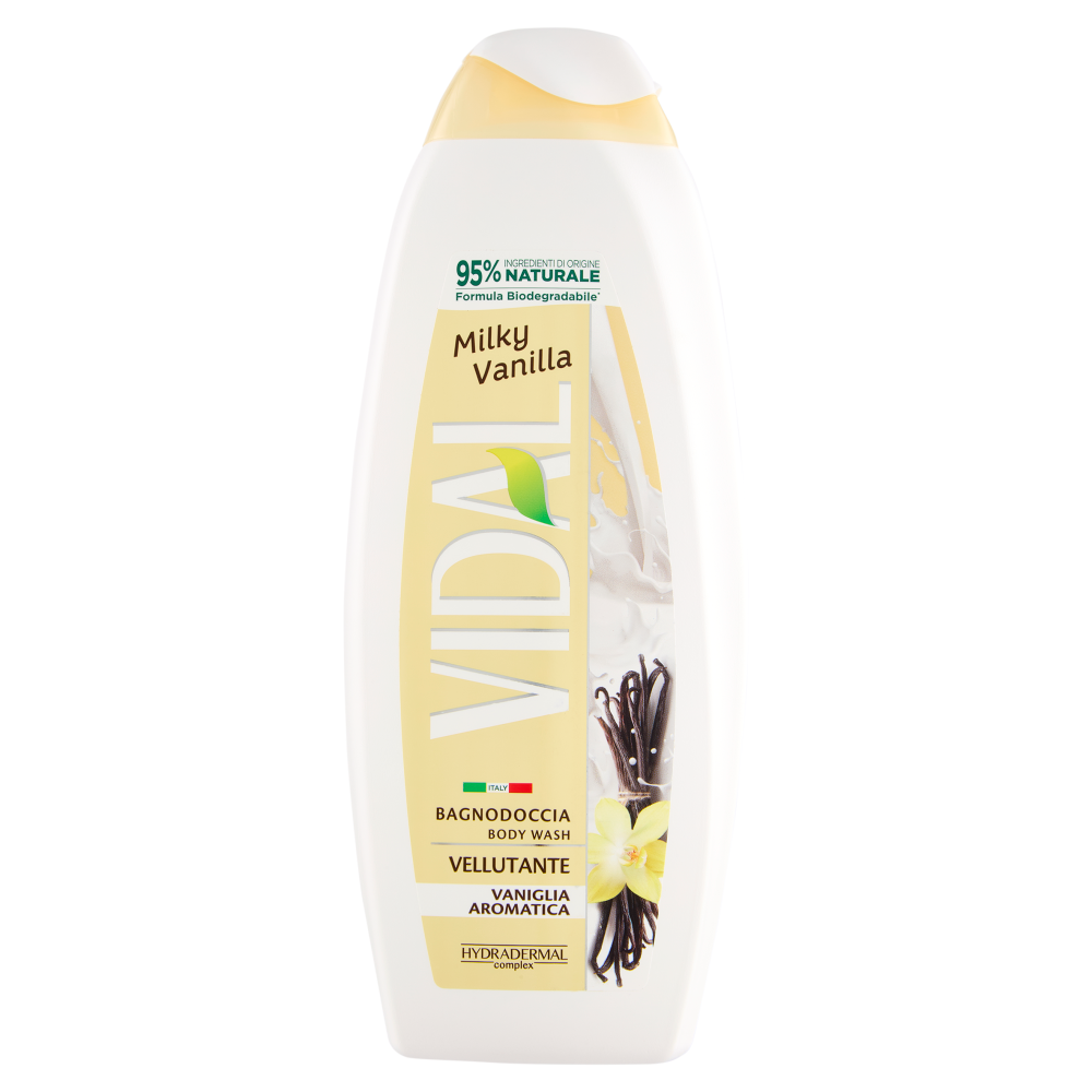 Vidal Milky Vanilla Bagnodoccia Vellutante Vaniglia Aromatica 600 ml
