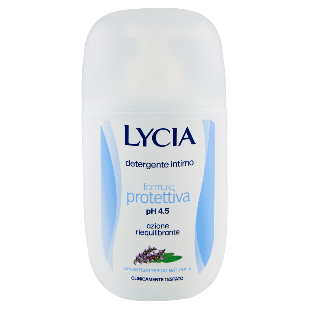 Lycia detergente intimo formula protettiva pH 4.5 con Antibatterico Naturale 200 ml