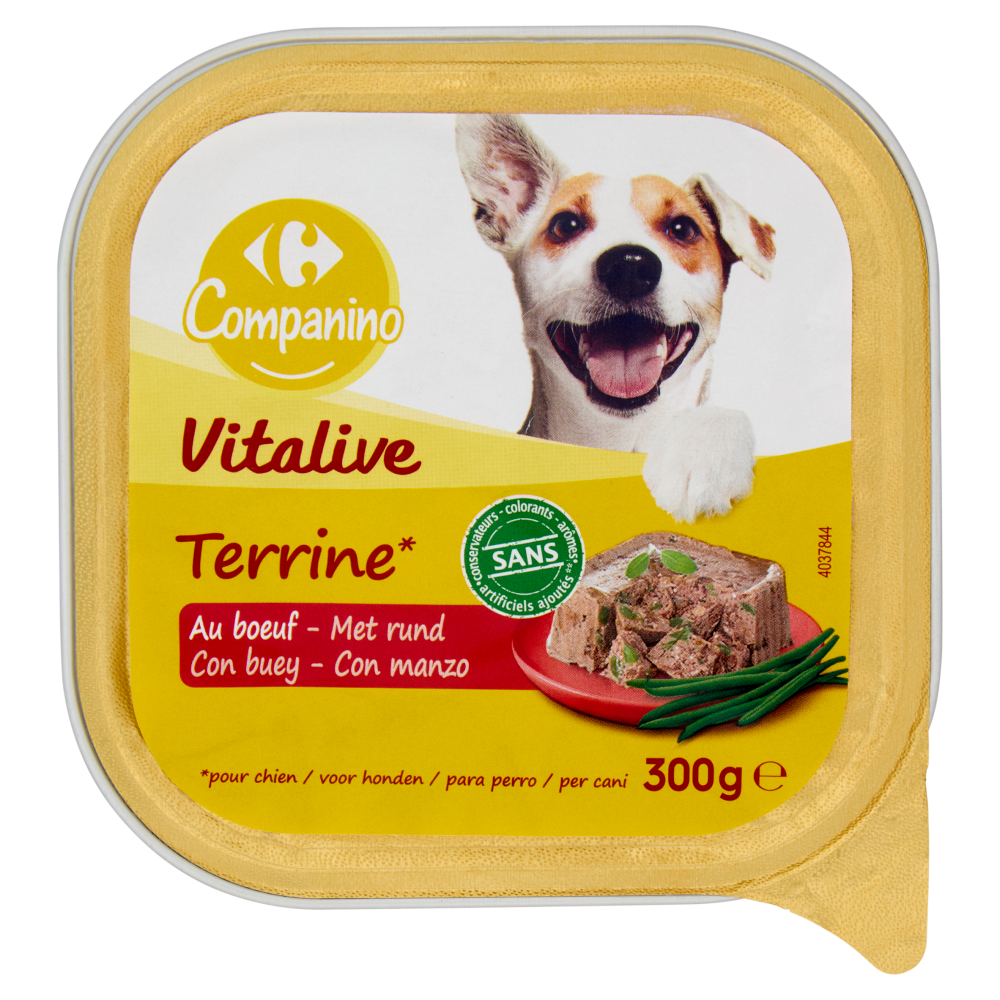 Carrefour Companino Vitalive Terrine* con manzo 300 g
