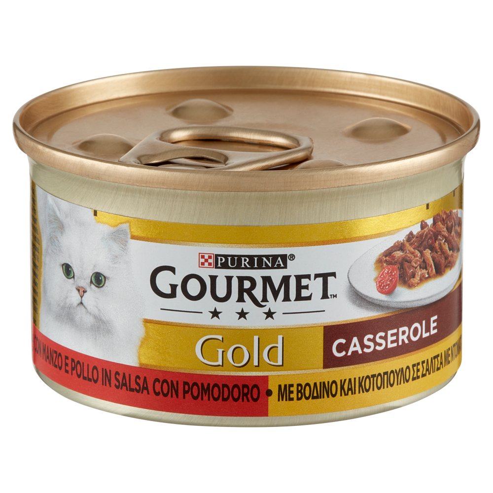 PURINA GOURMET Gold Casserole con Manzo e Pollo in Salsa con Pomodoro 85 g