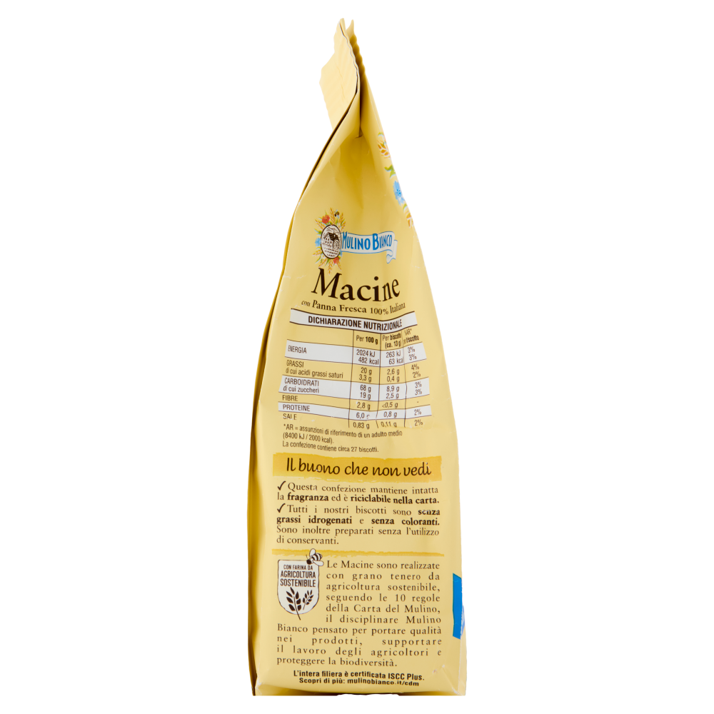 Mulino Bianco Macine Biscotti con Panna Fresca 350g