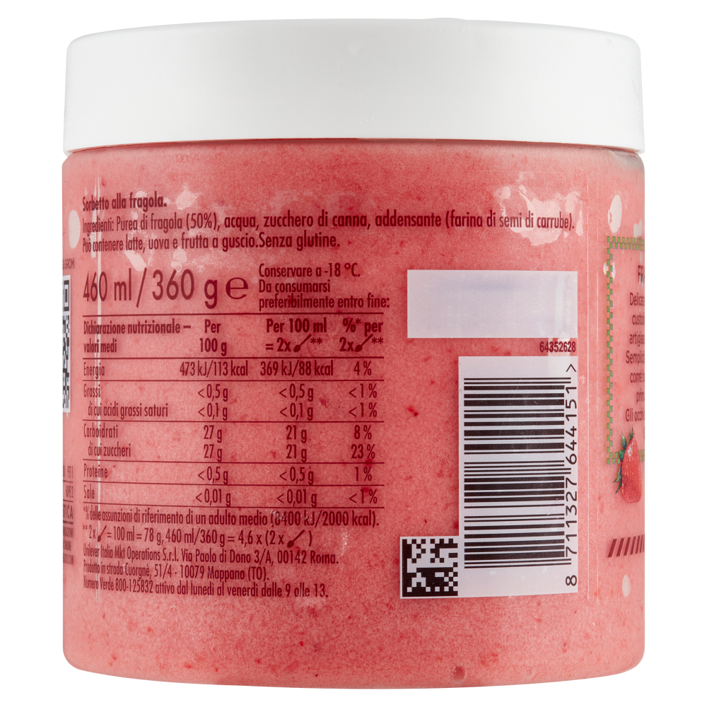 Grom Fragola con Fragole Italiane 360 g