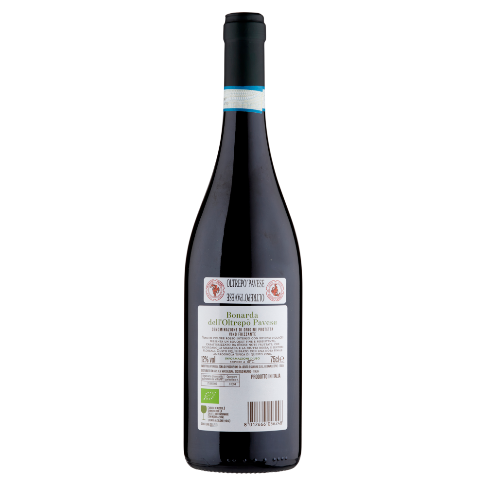 Tralcio Antico Bonarda dell'Oltrepò Pavese DOP Vino Biologico 75 cl