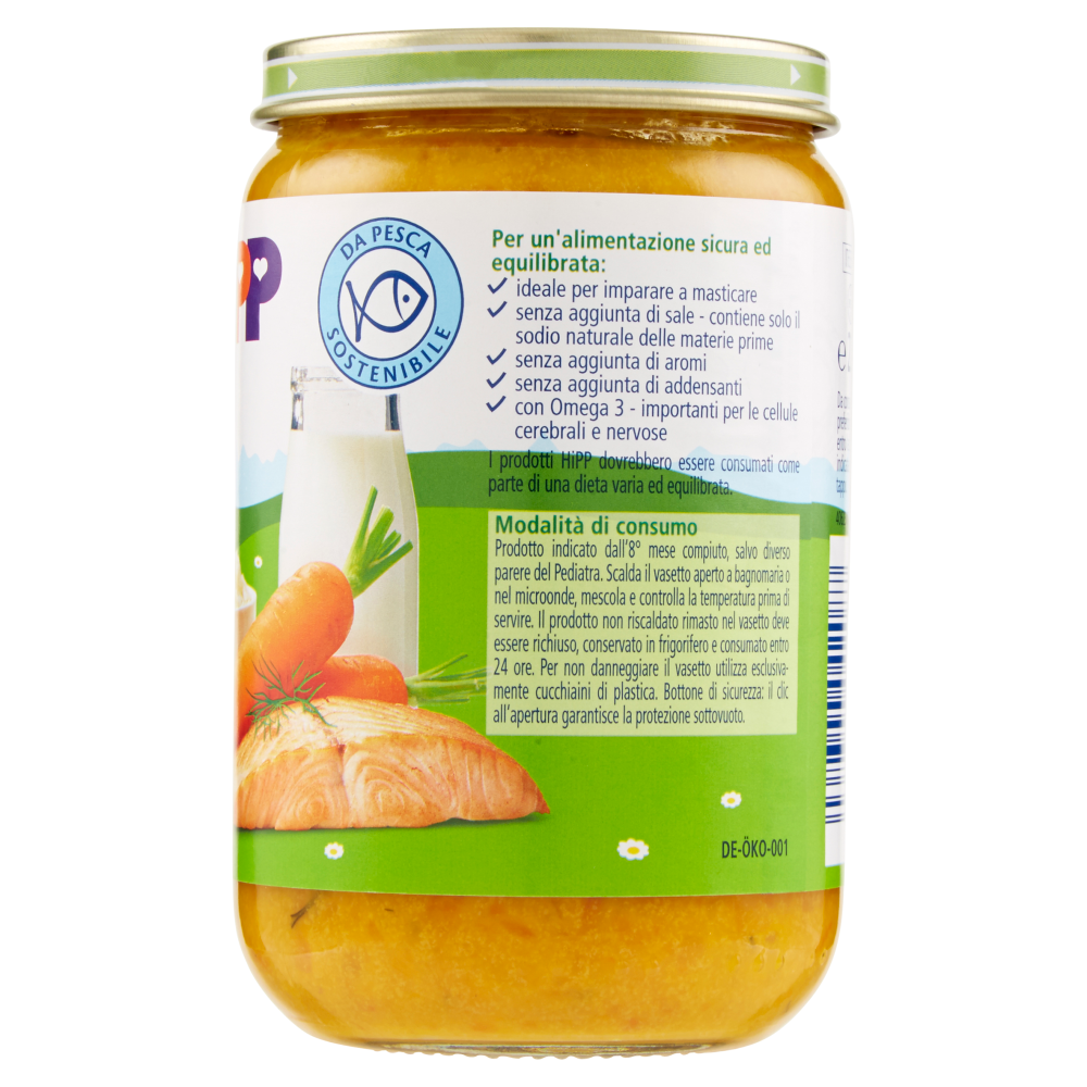 HiPP Pappa Completa Riso con carote e salmone 220 g