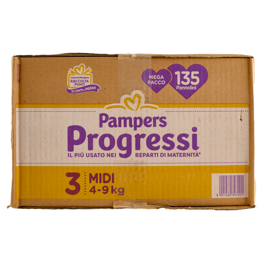 Pampers Progressi Midi 135 pz