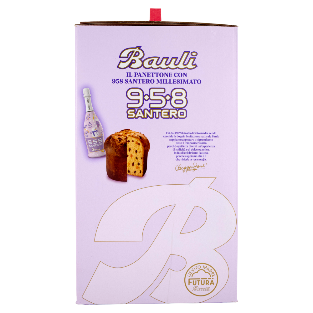 Bauli il Panettone 700 g + con 958 Santero Millesimato 75 cl