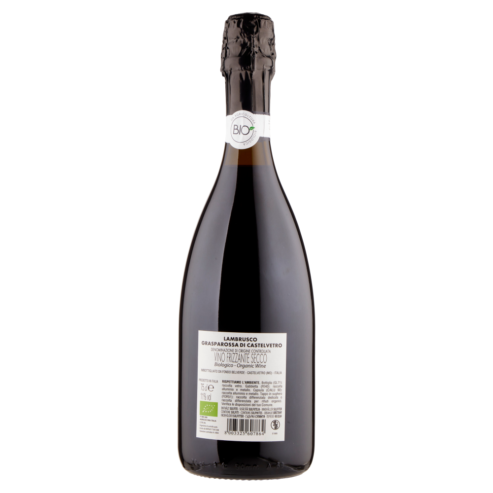 Fondo Belverde Bio Lambrusco Grasparossa di Castelvetro DOC 75 cl