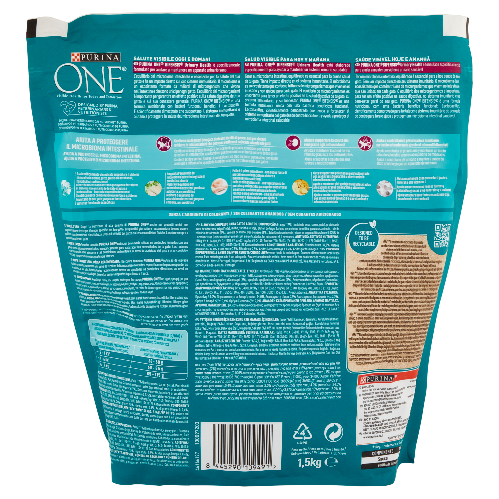 PURINA ONE Urinary Health Ricco in Pollo 1,5 kg