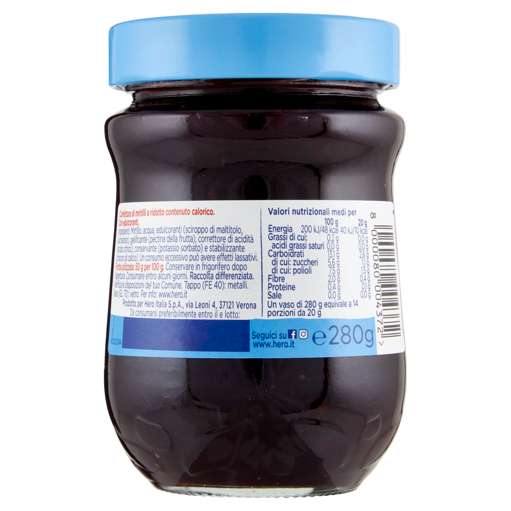 Hero Light Mirtilli 280 g