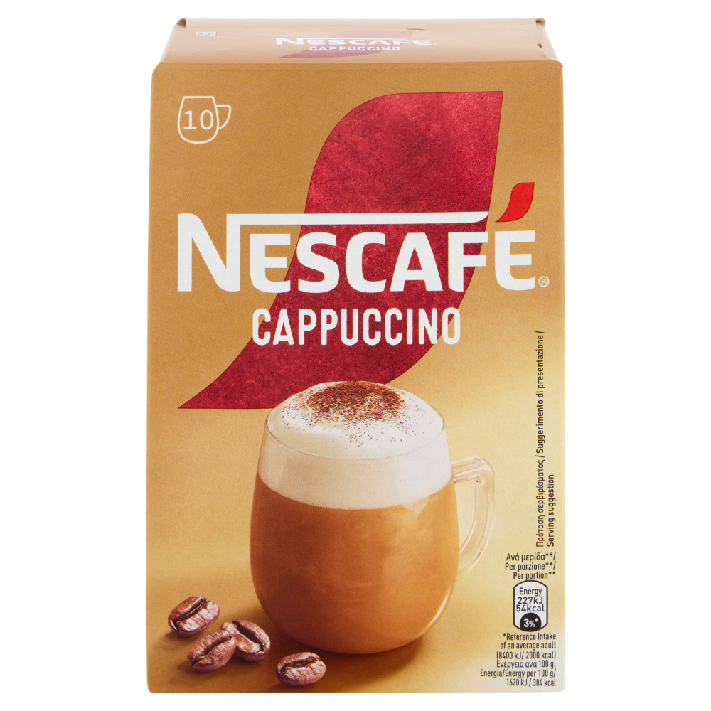 NESCAF&Eacute; Cappuccino Solubile 10 Bustine 140g