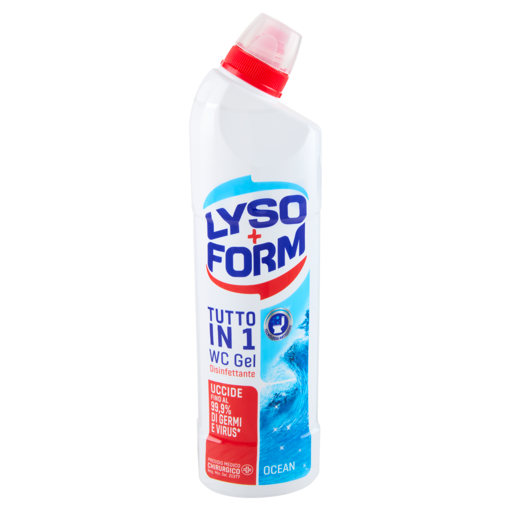 Lysoform Wc Gel Disinfettante Tutto in 1 Ocean 750 ml