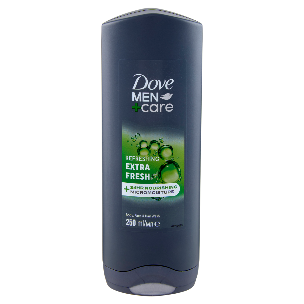 Dove Men+Care Refreshing Extra Fresh Body, Face & Hair Wash 250 ml