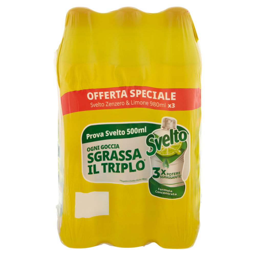 Svelto Zenzero & Limone 3 x 980 ml