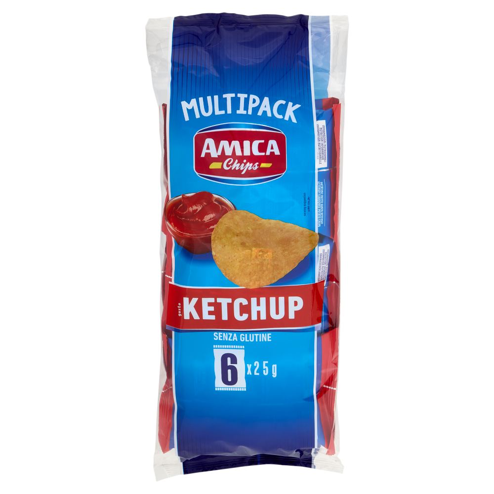 Amica Chips gusto Ketchup 6 x 25 g