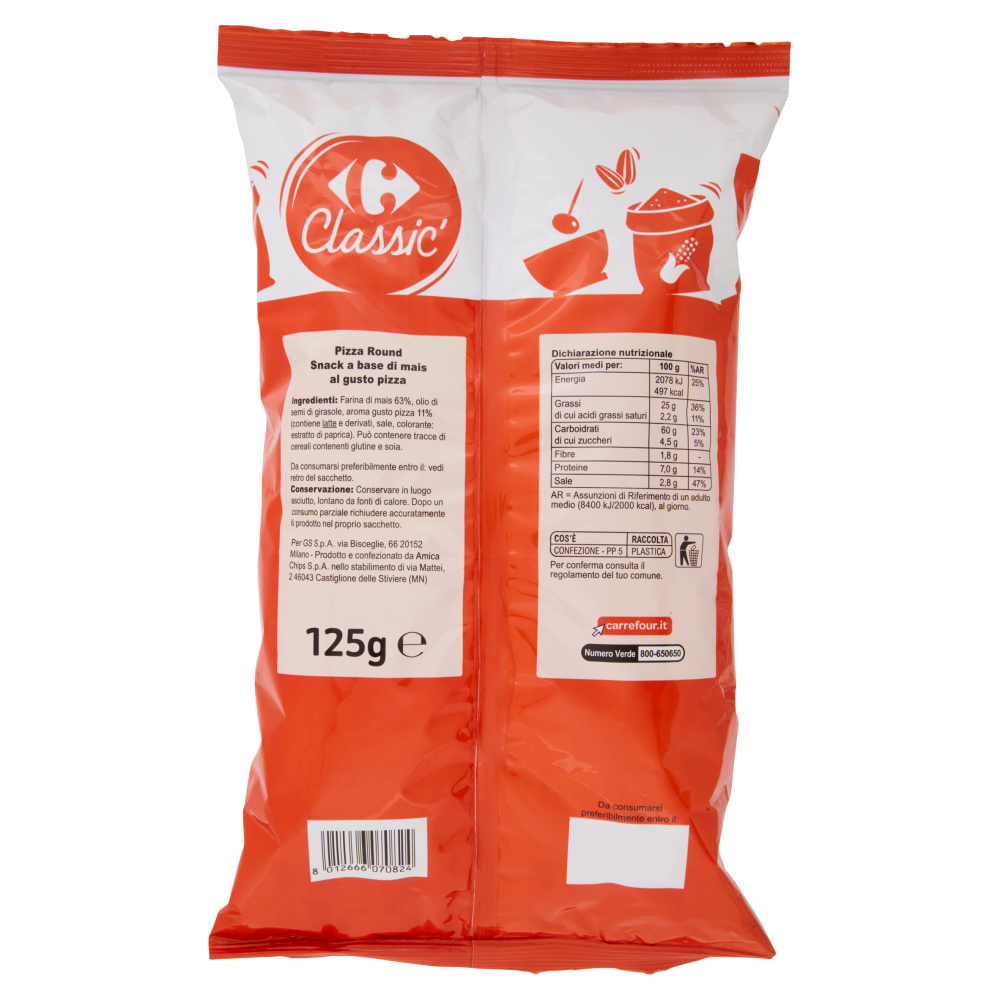  Carrefour Classic Pizza Round Gusto Pizza 125 g