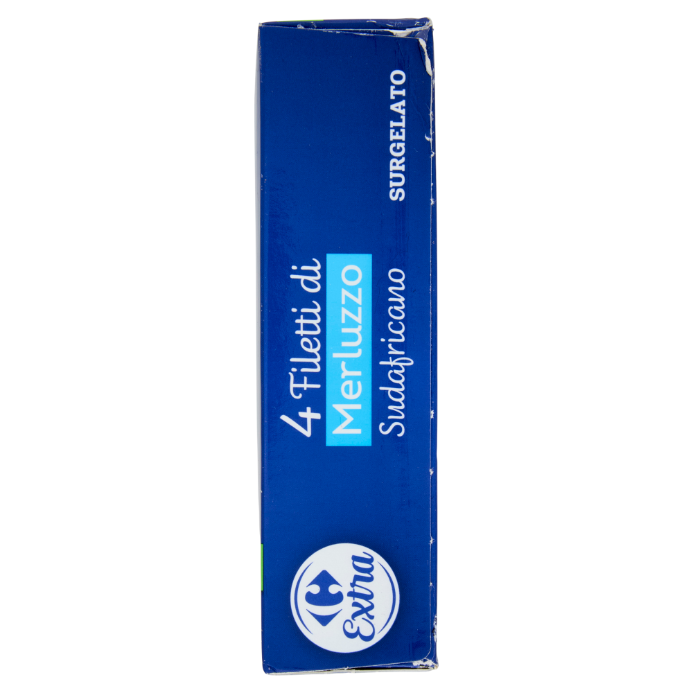 Carrefour Extra 4 Filetti di Merluzzo Sudafricano Senza Spine* Surgelato 400 g