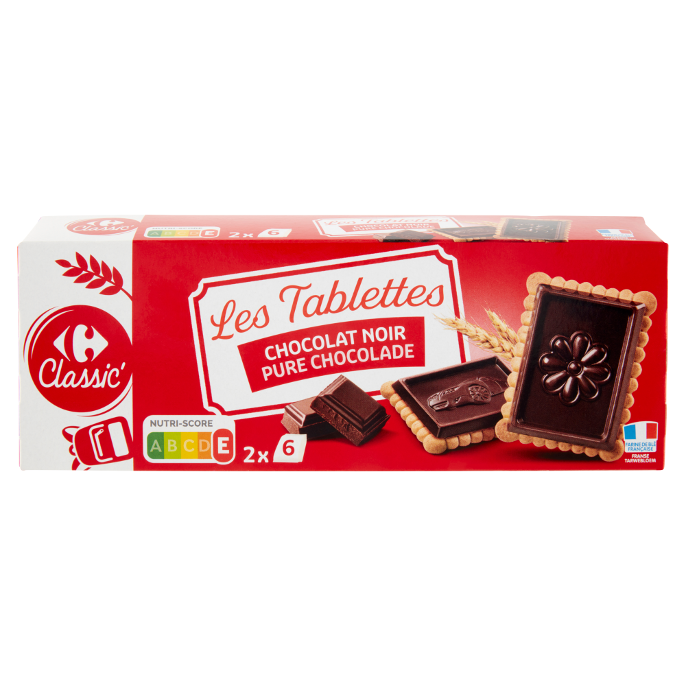 Carrefour Les Tablettes Chocolat Noir 150 g