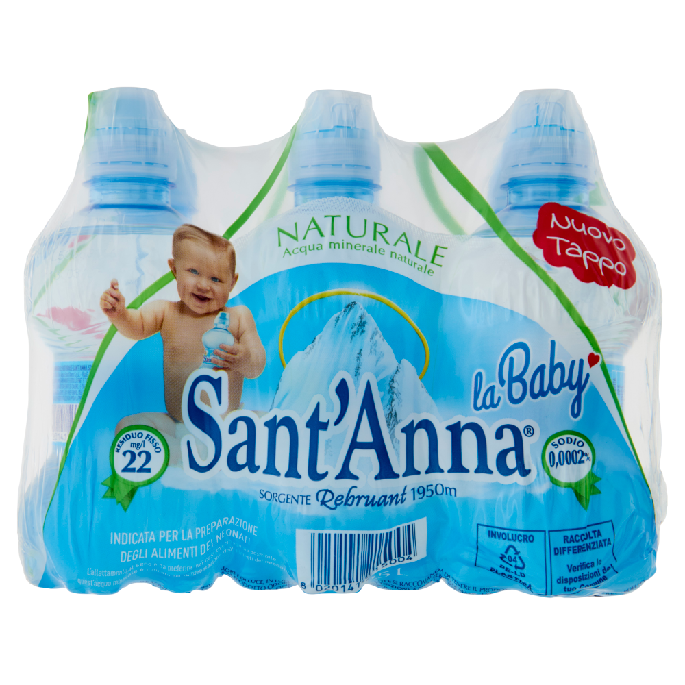 Sant'Anna la Baby Naturale Sorgente Rebruant Vinadio 6 x 0,25 L