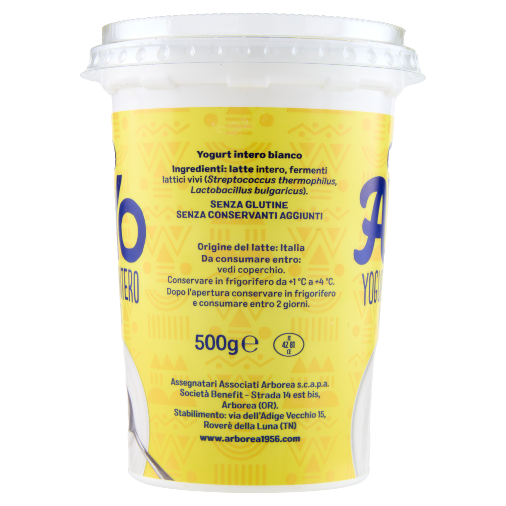Arborea A-Yo Yogurt Intero Bianco 500 g