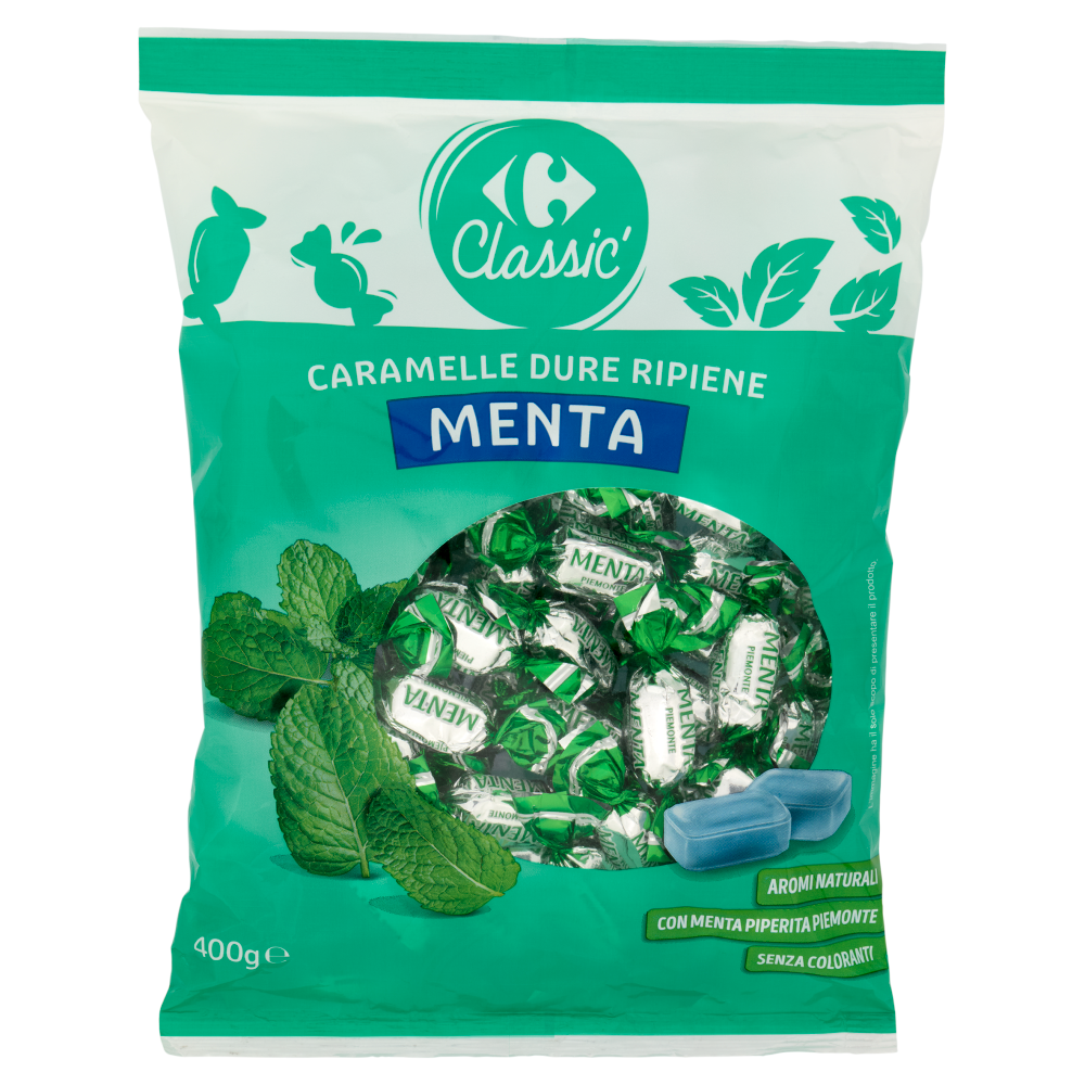 Carrefour Classic Caramelle Dure Ripiene Menta 400 g