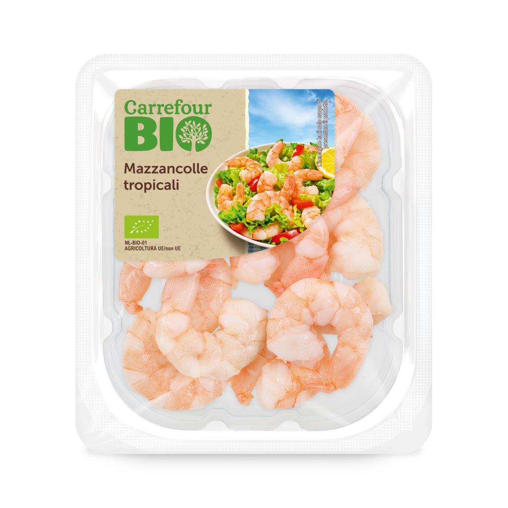 Mazzancolle tropicali bio cotte e sgusciate