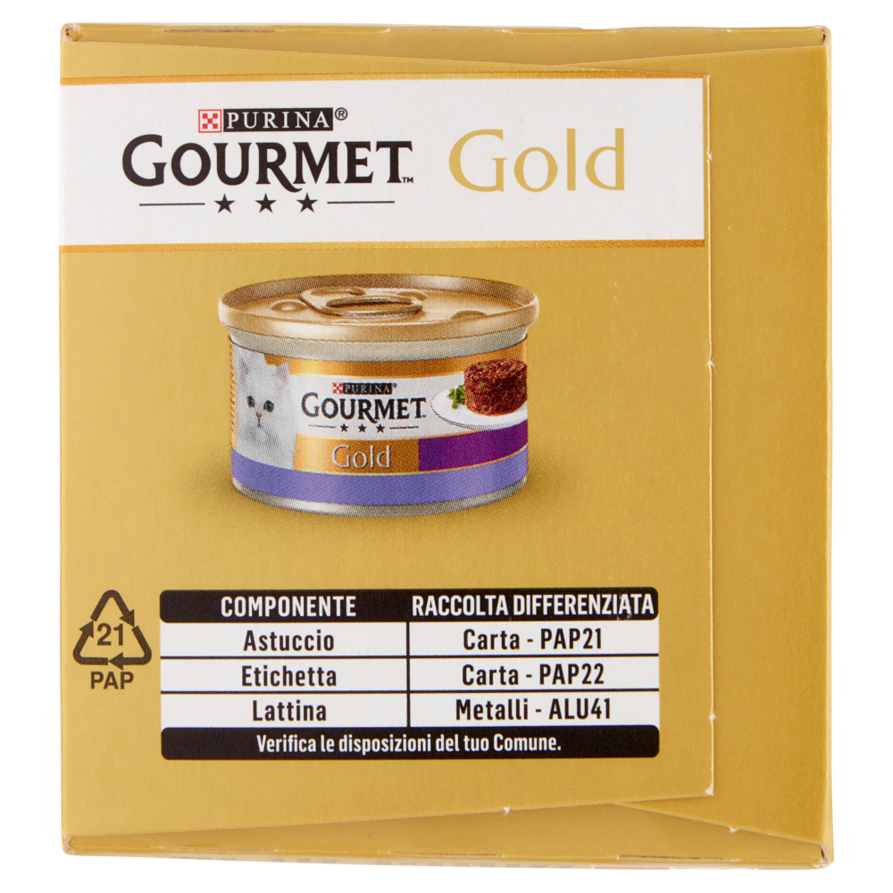 PURINA GOURMET Gold Tortini Agnello & Fagiolini / Tacchino & Spinaci 4 x 85 g
