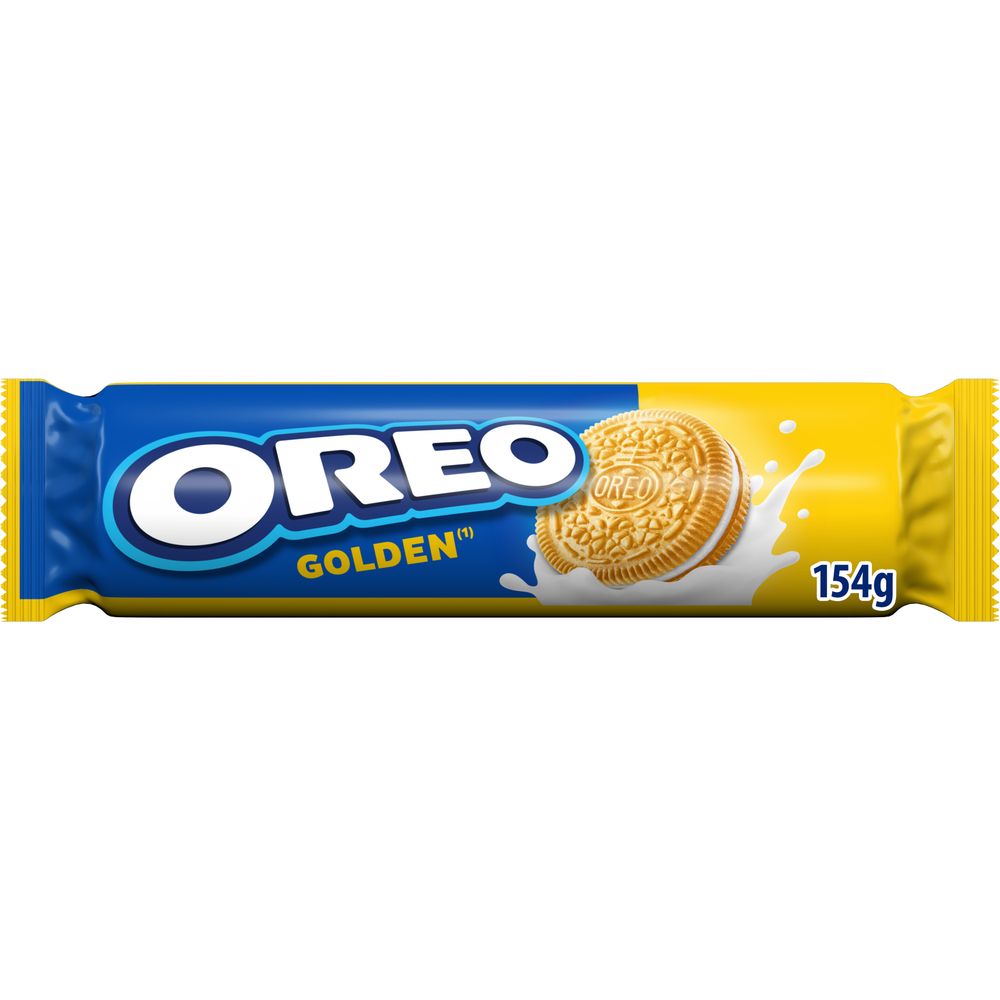 OREO Golden Biscotti con Ripieno di Crema alla Vaniglia 154 g - Confezione da 14 biscotti 