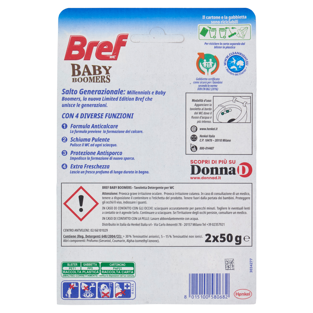 BREF WC Baby Boomers Salto Generazionale 2 x 50 g