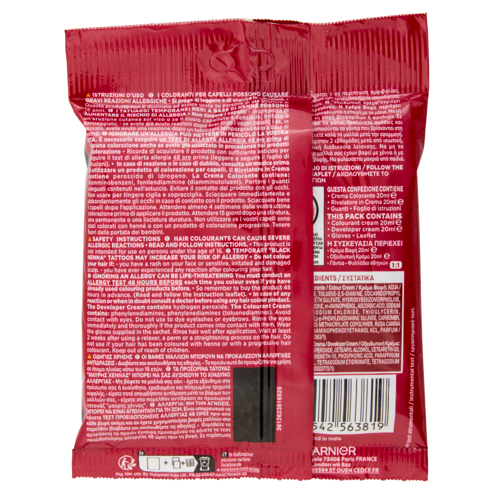 Garnier Color Sensation color retouch Colorazione senza ammoniaca Castano Scuro