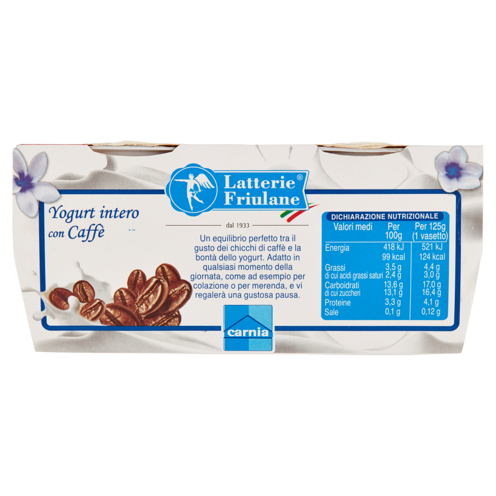 Latterie Friulane Yogurt Caff&egrave; 2 x 125 g