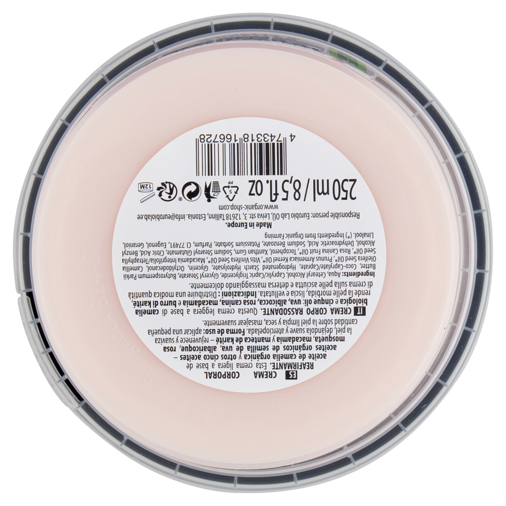organic shop Crema Corpo Rassodante Camelia & 5 Aceites 250 ml