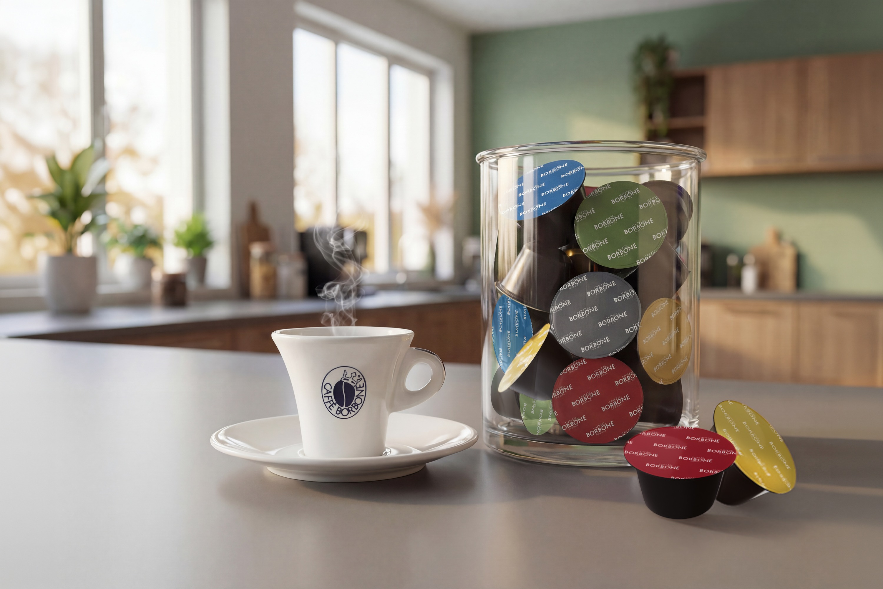 Caff&egrave; Borbone Capsule Compatibili Dolce Gusto - Miscela Nobile - 80+10 caps