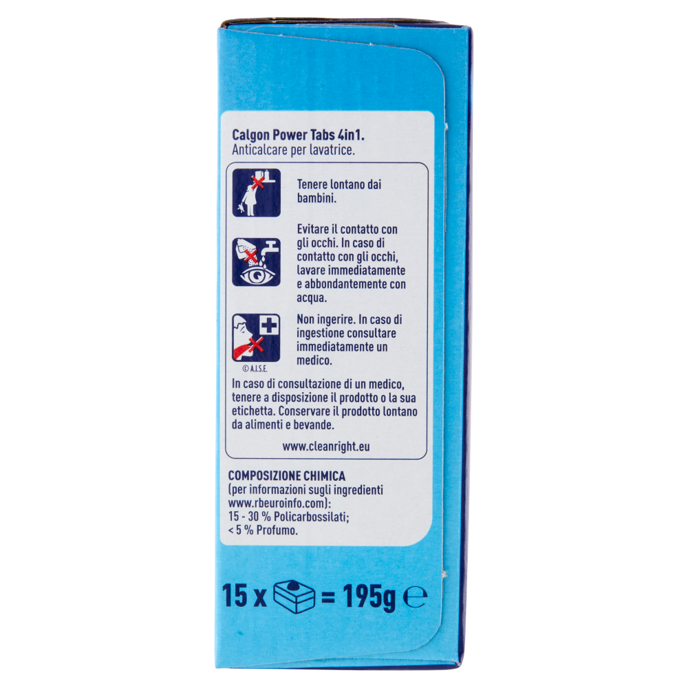 Calgon Power Tabs 4in1 Anticalcare lavatrice 15 Tabs 195 gr Carrefour