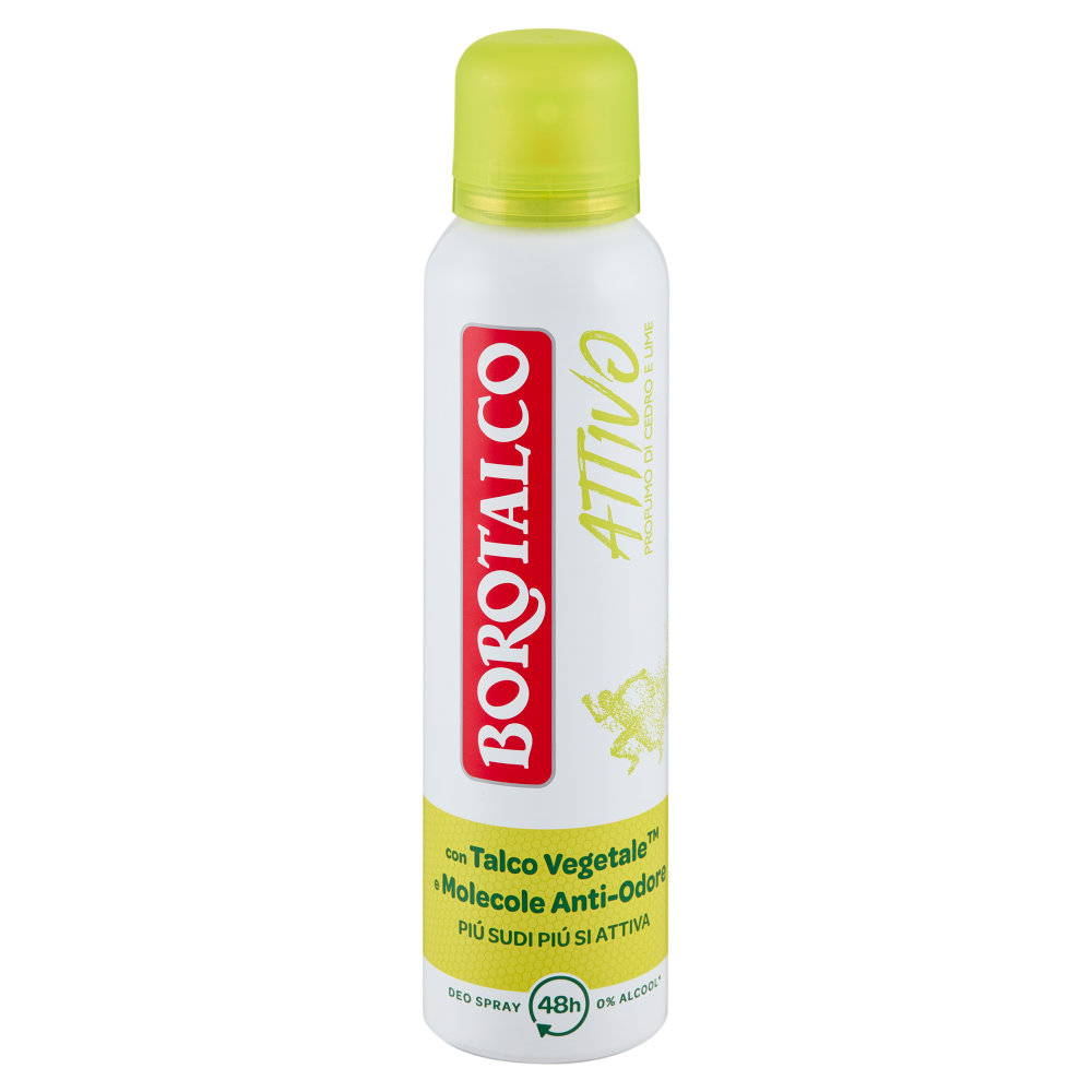 Borotalco Attivo Profumo di Cedro e Lime Deo Spray 150 ml