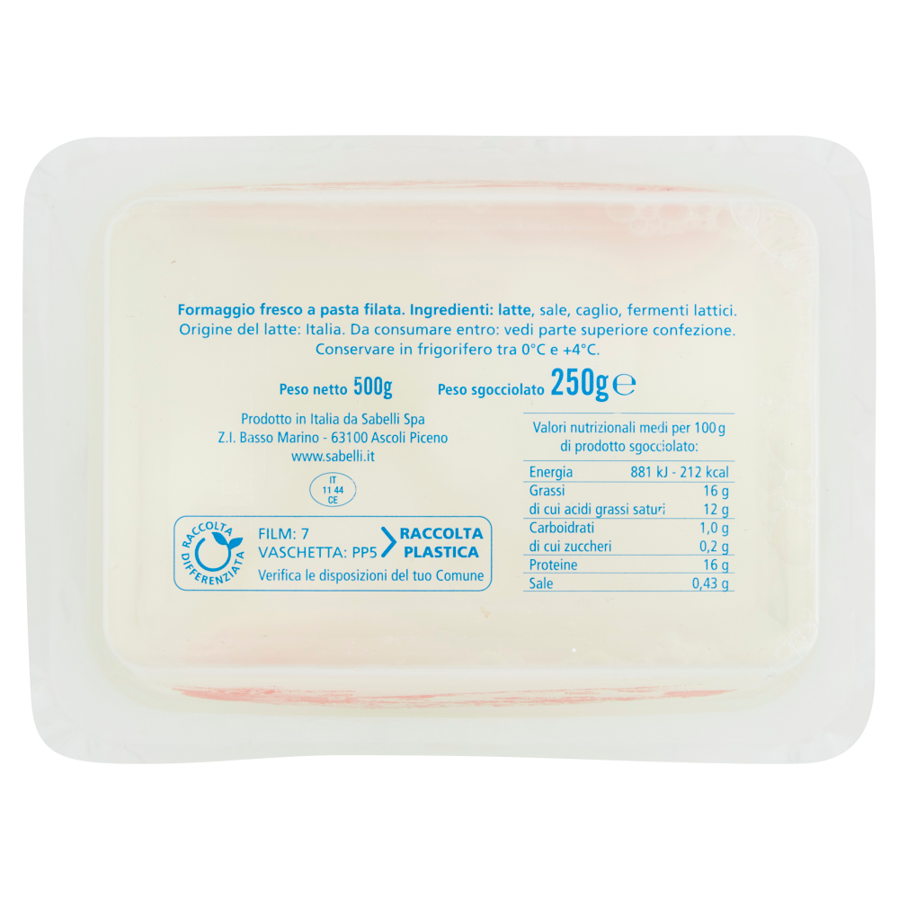 Sabelli Treccia fior di latte 250 g