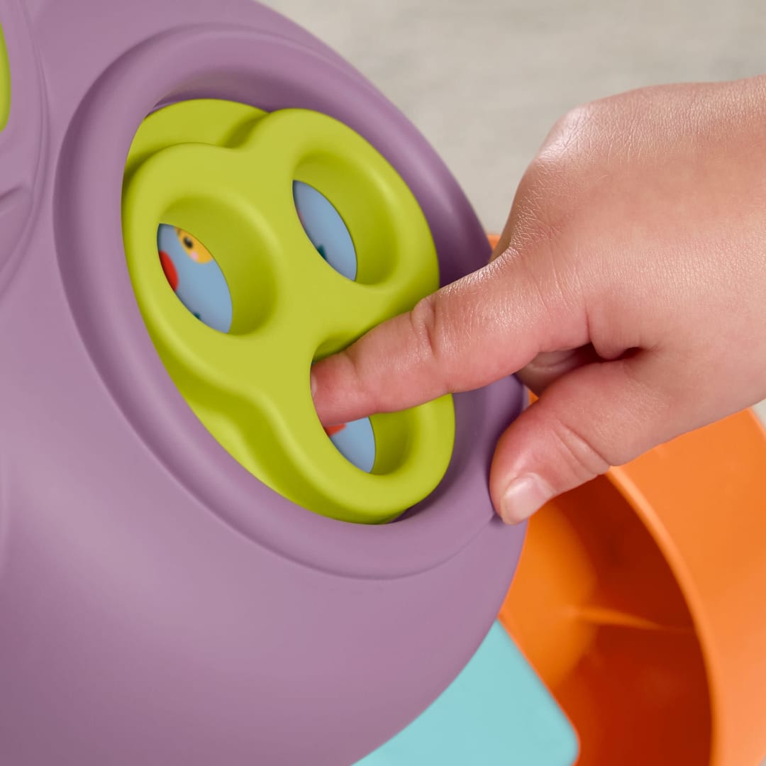 Fisher-Price Scimmietta Viola Primi Passi, Giocattolo Per L'Apprendimento Per Neonati Con Musica E Luci, Versione Italiana