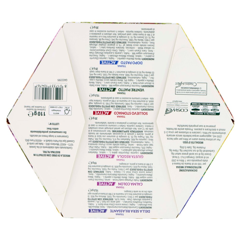 L'Angelica Tisane Funzionali Active 60 filtri 110 g