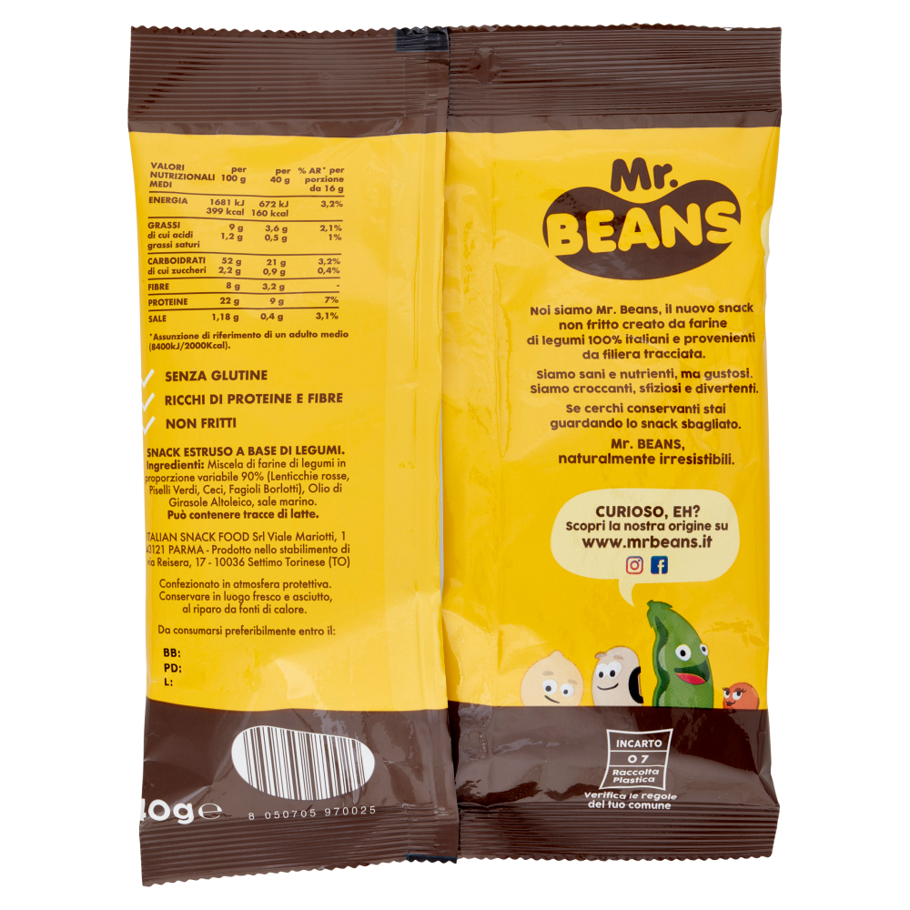 Mr. Beans Snack gusto Classico 40 g
