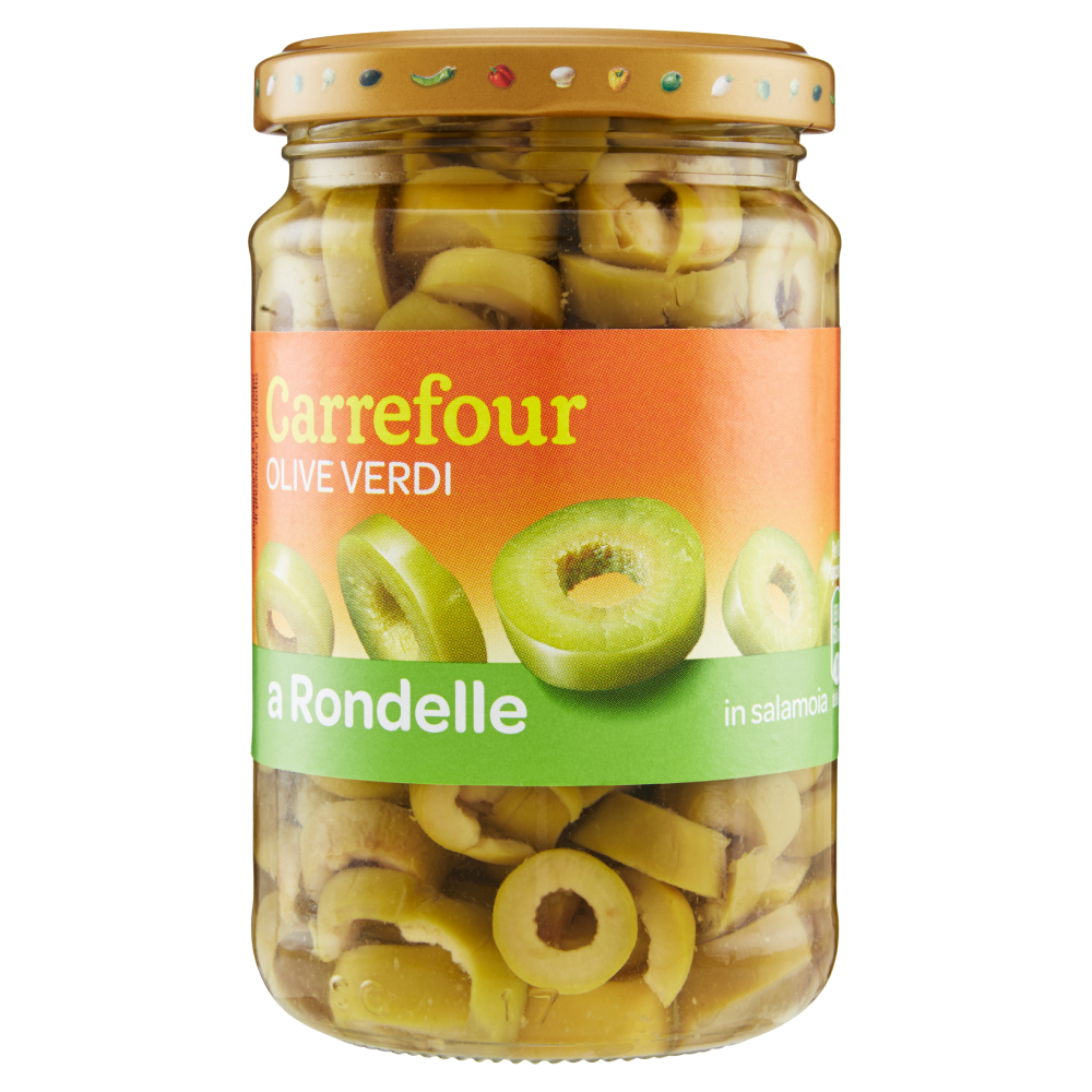 Carrefour Olive Verdi a Rondelle in salamoia 290 g