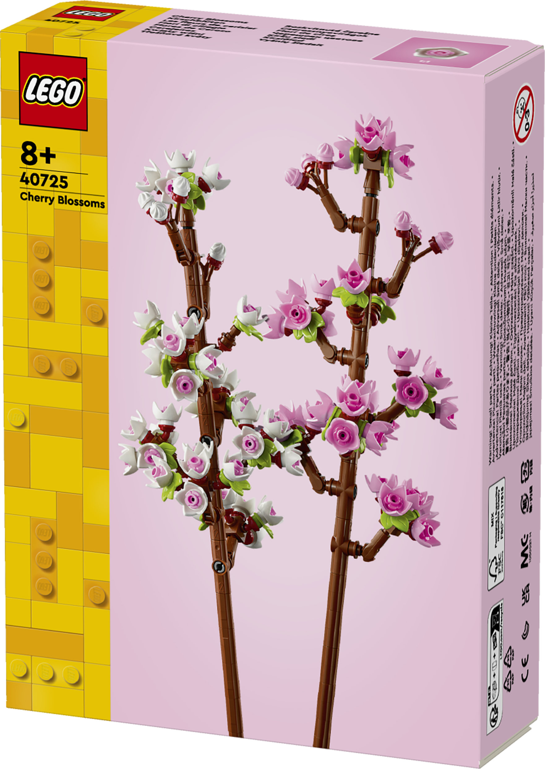 LEGO Botanicals 40725 Fiori di Ciliegio, Set per Adulti, Bambine e Bambini da 8+, Regalo Collezione Botanica per Donna o Uomo