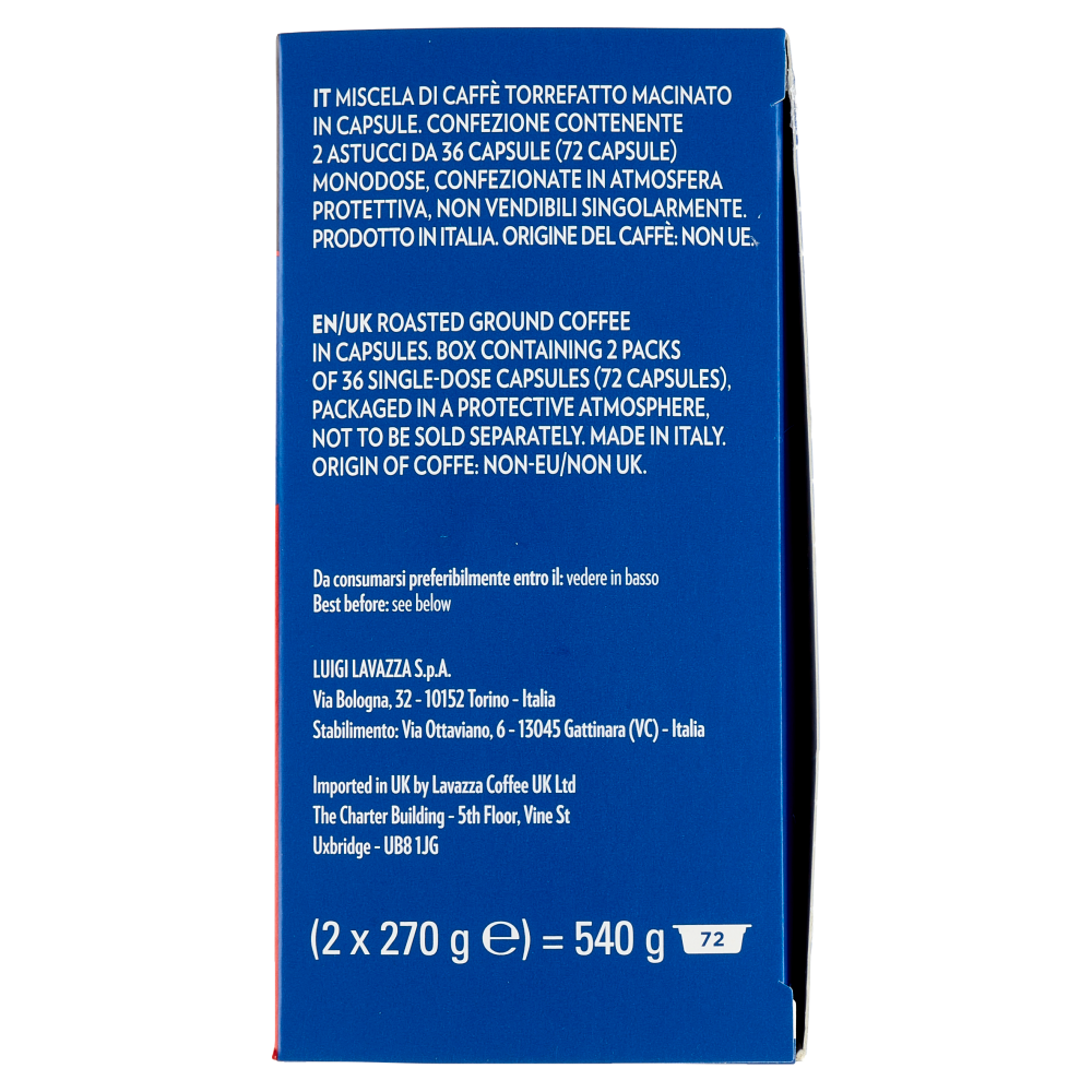 Lavazza A Modo Mio Crema e gusto Classico 72 capsule 540g