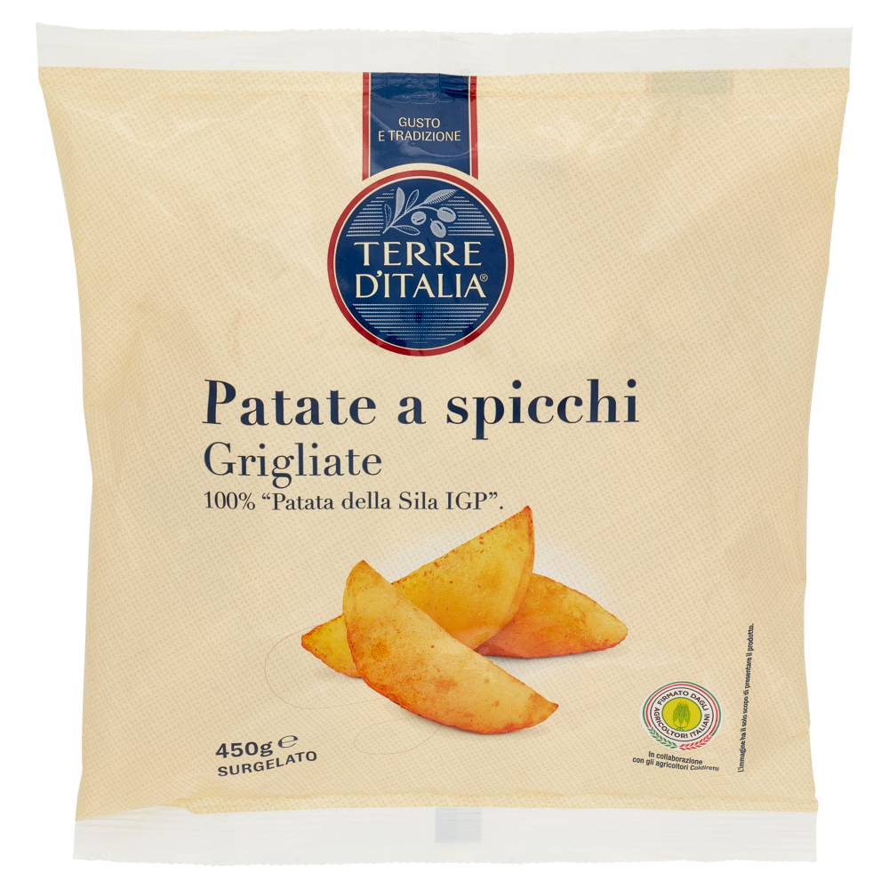 Terre d'Italia Patate a spicchi Grigliate Surgelato 450 g