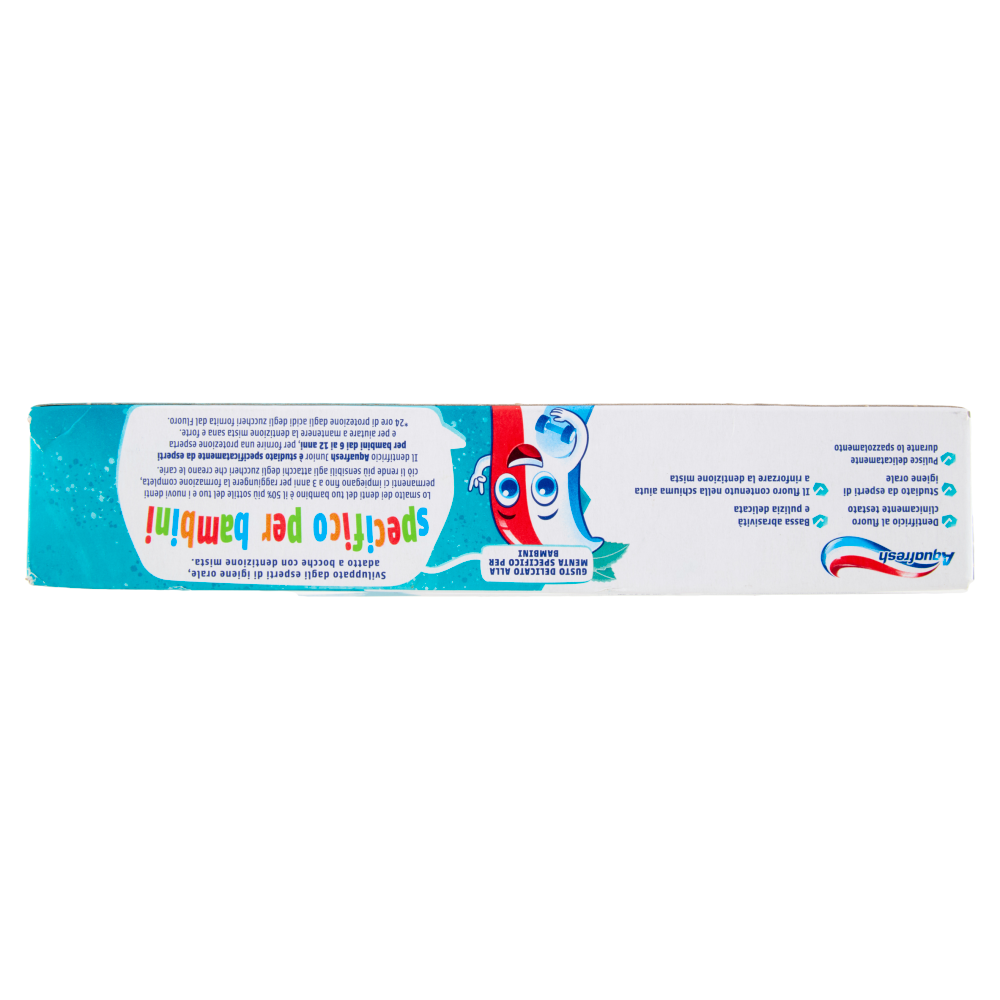 Aquafresh Junior dentifricio bambini igiene dentale denti sani e forti dai 6 anni 75 ml