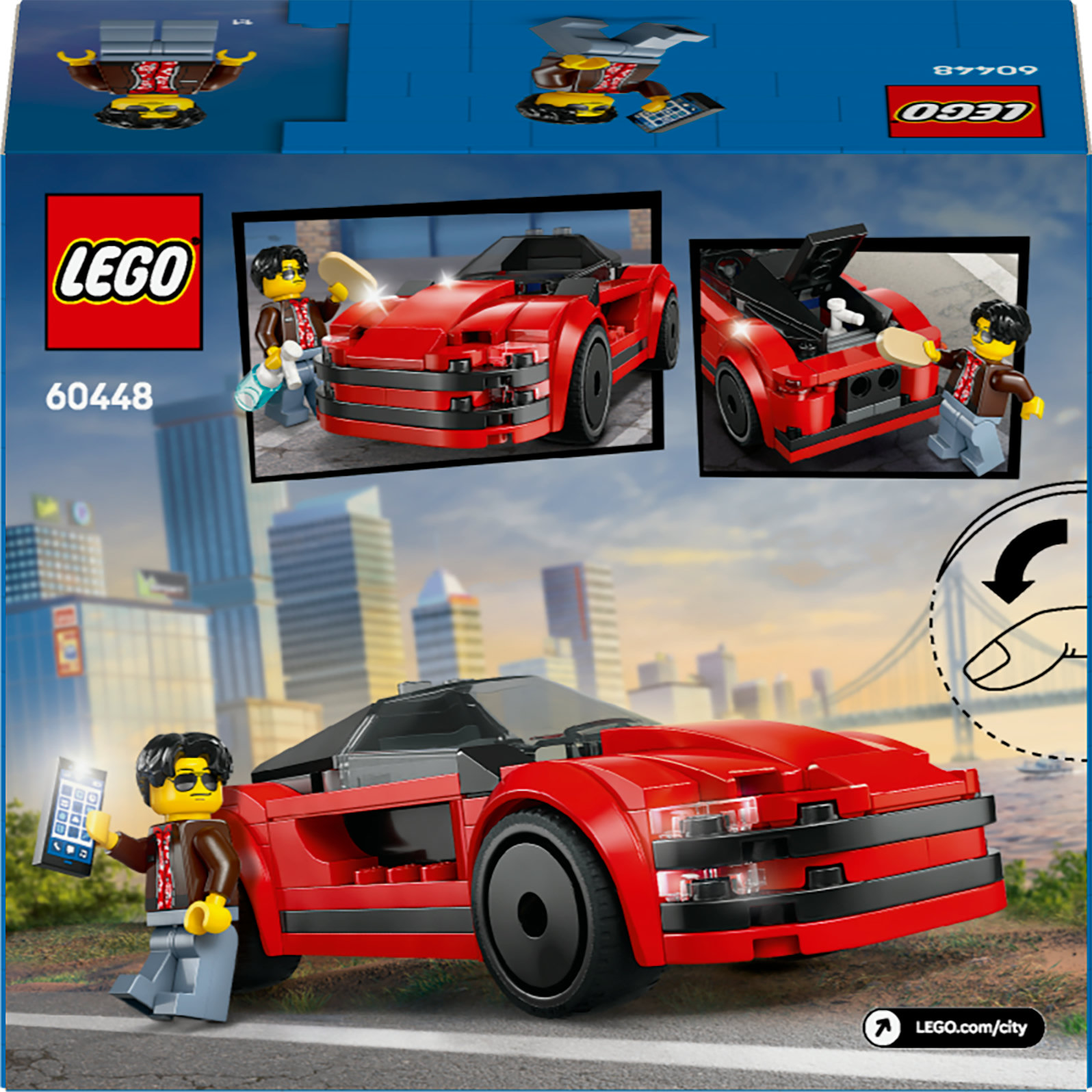 LEGO City Auto sportiva rossa