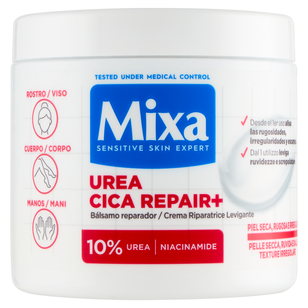 Mixa Urea Cica Repair+ Crema Riparatrice Levigante 400 ml