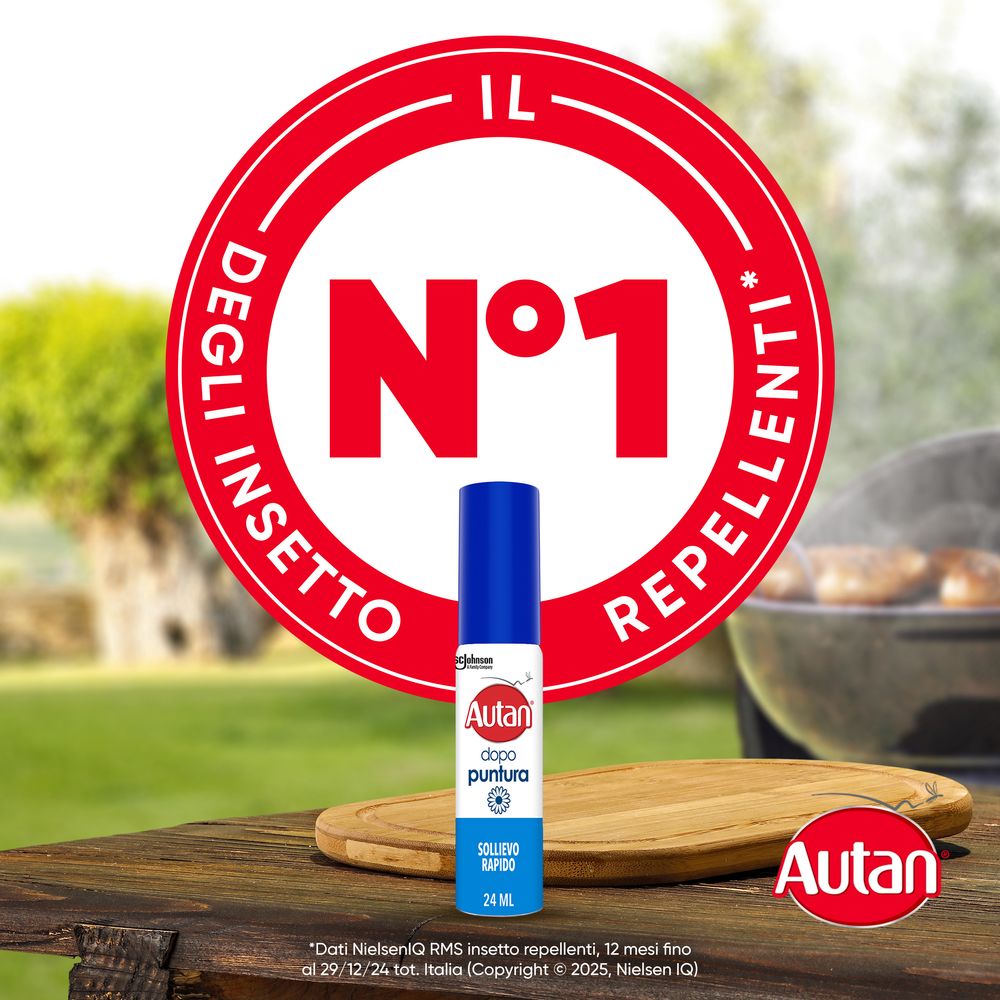 Autan Dopopuntura Antizanzare, Gel per un Sollievo Immediato, con Aloe Vera e Camomilla, 25 ml