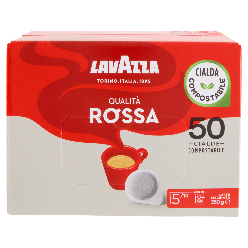 Lavazza Qualit&agrave; Rossa 50 Cialde Compostabili* 350 g