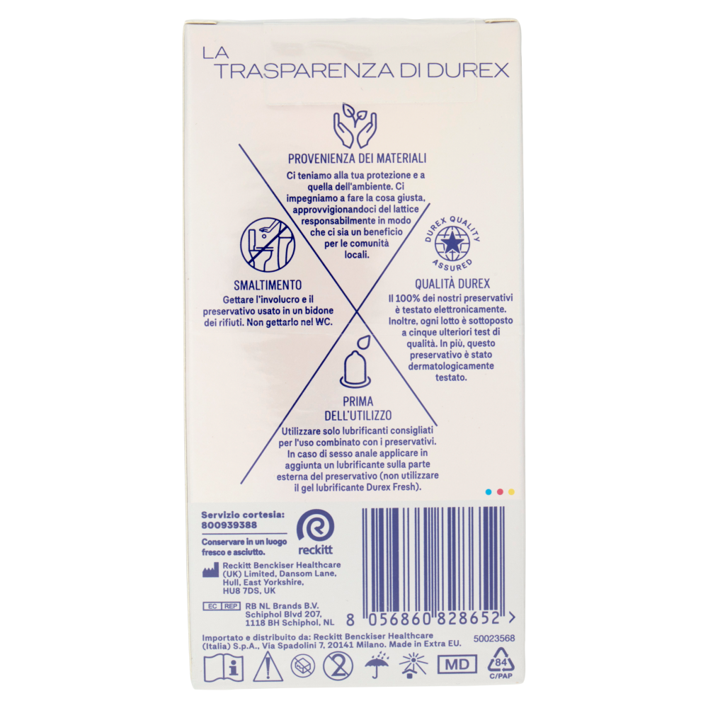 Durex Preservativi Invisible Ultra Sottili, 10 Profilattici